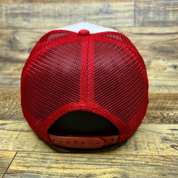 Toronto Blue Jays Mens Trucker Hat Red Snapback 1977 Vintage Logo Baseball Cap - Picture 5 of 8